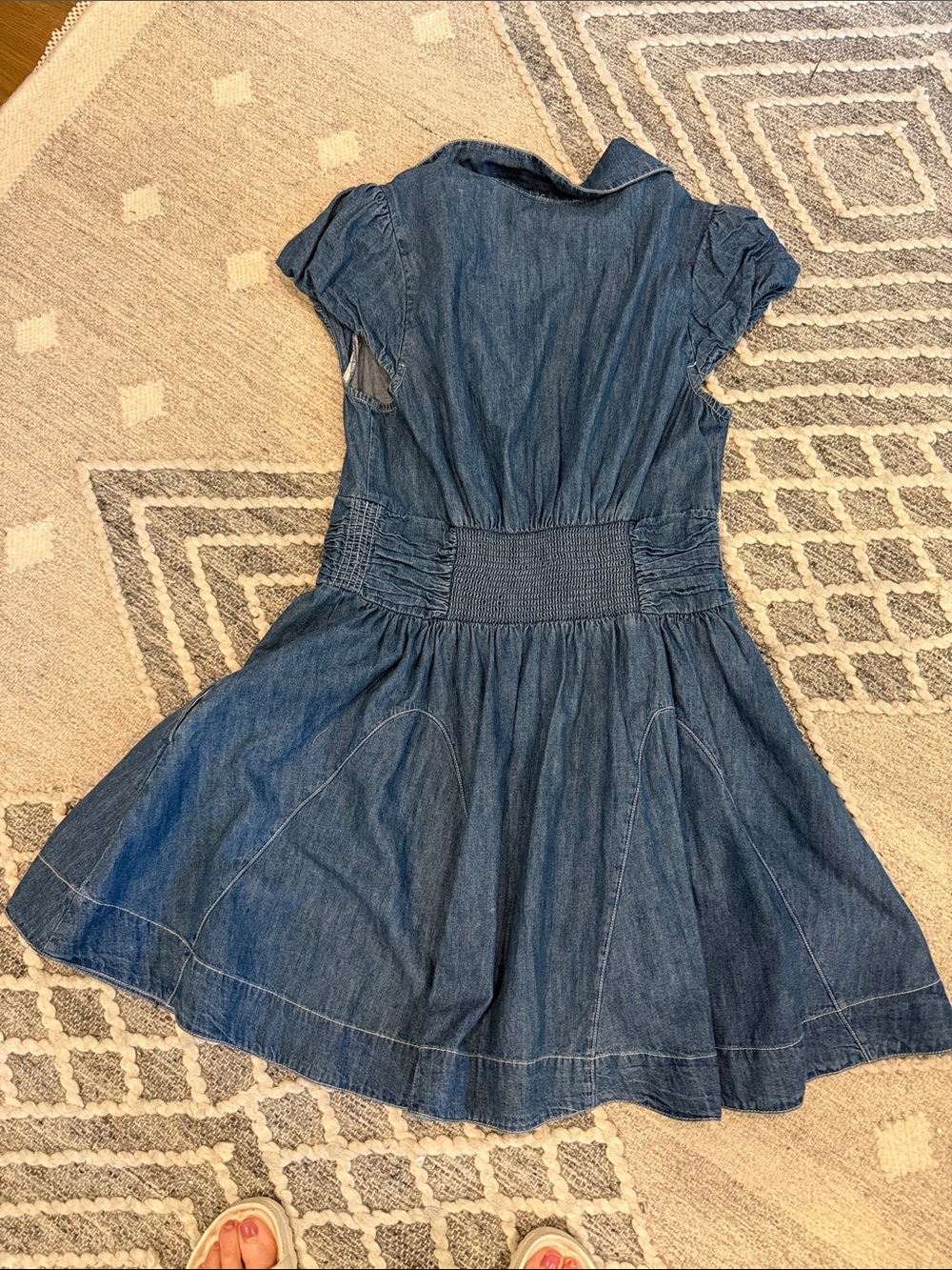 Free people denim Chester mini dress worn once - Blue - Picture 6 of 6